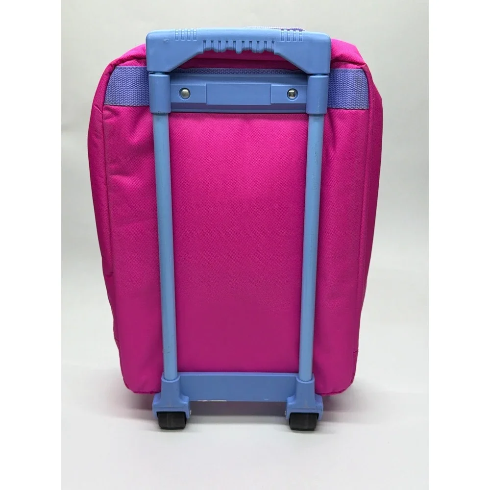 Disney Minnie Mouse Kids Rolling Suitcase Pink Purple Floral BFF Travel Bag